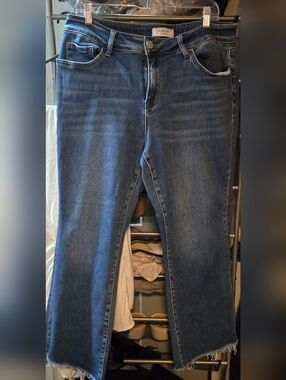 Loved + Company Straight Leg Women's Jeans in Mid Blue